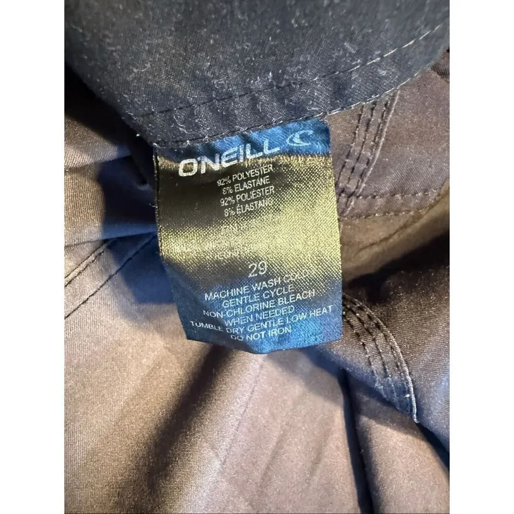 O'Neill Men's Ombre Wave Brisbane Ultrasuede Swim Board Shorts Blk Gray Size 29